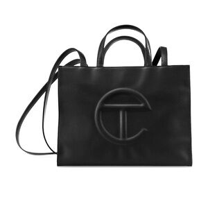 Telfar Black Medium Shopper Bag